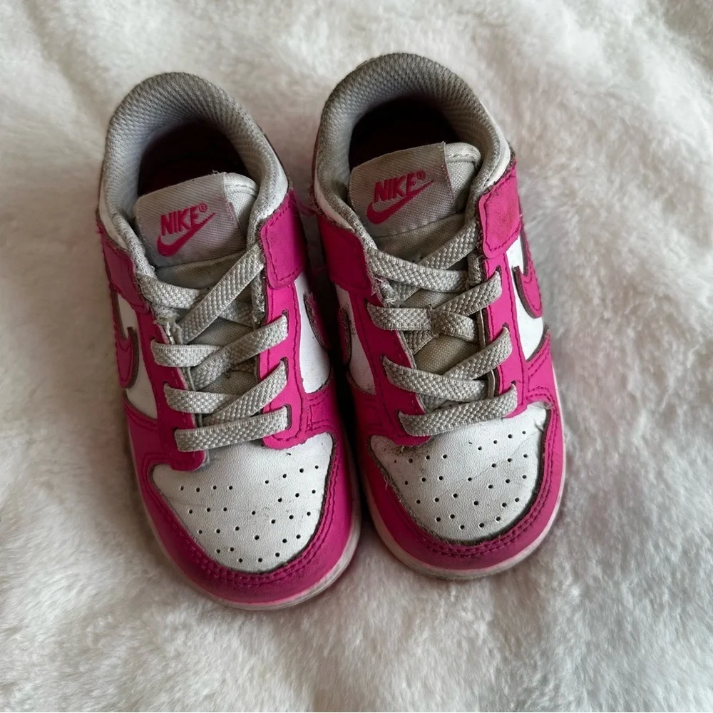 Nike Dunk Low Fuscia Toddler Size 7C